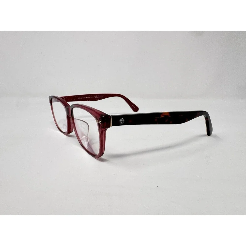 Kate Spade Cailin/F YDC Eyeglass Frames Only 145 Red Polka Dot Black Authentic